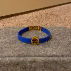 rustic cuff royal blue bracelet